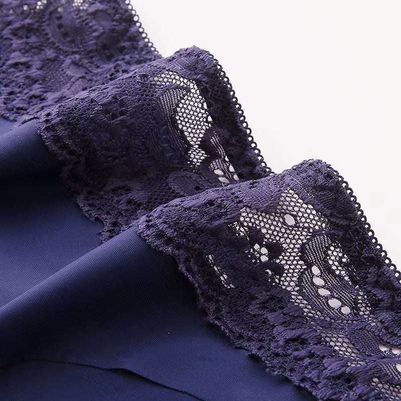 Lace and silk satin fabric of sexy lingerie with intricate lace detailing.