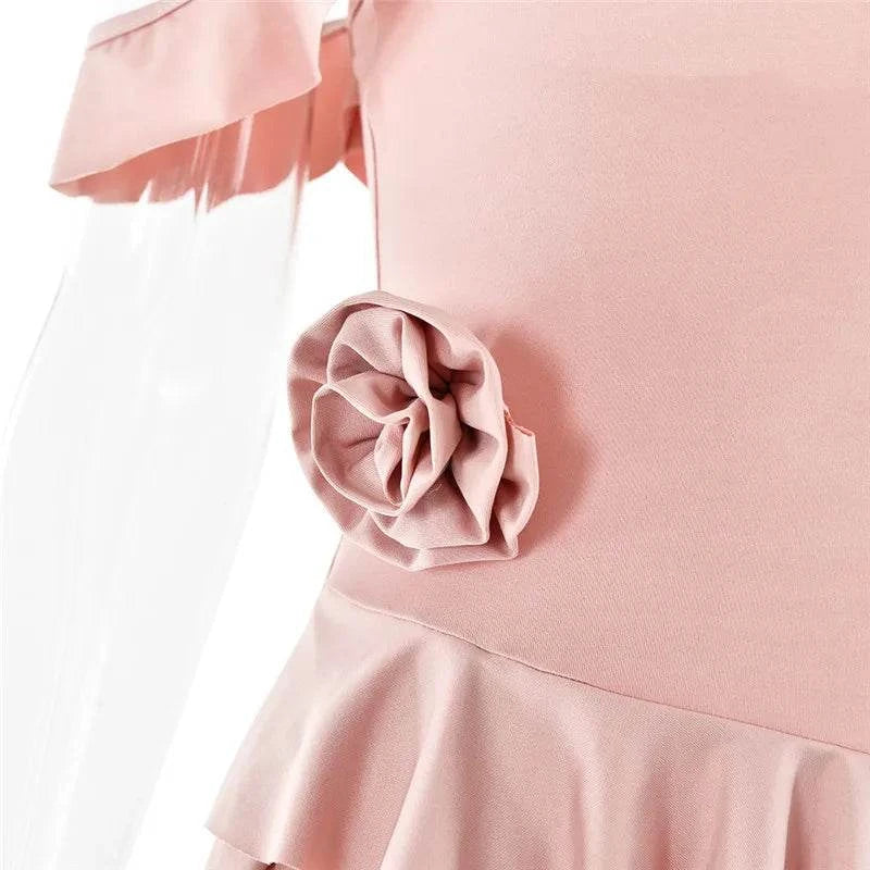 Elegant Ruffle Sexy Maxi Dress Women