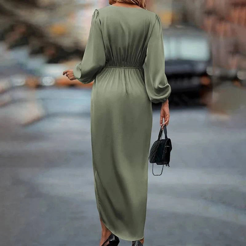 Women Maxi Satin Dress