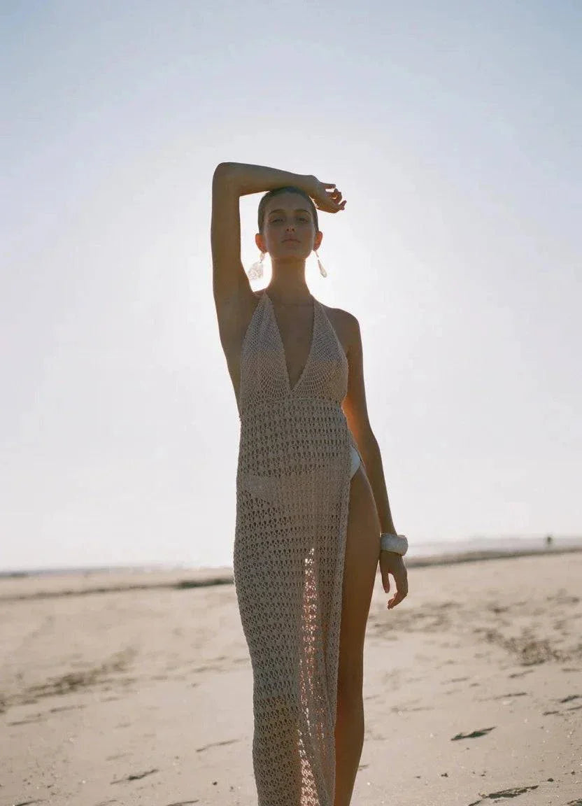 Sexy Deep V Neck Backless Knit