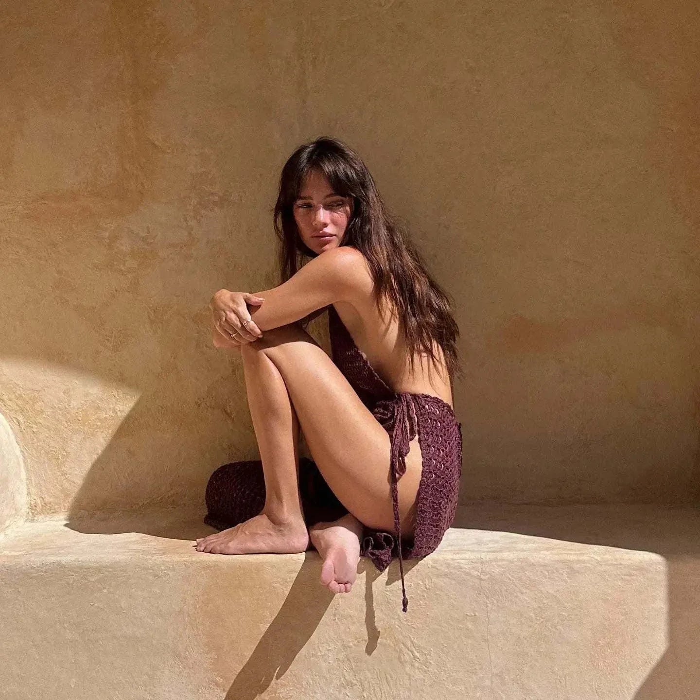 Sexy Deep V Neck Backless Knit