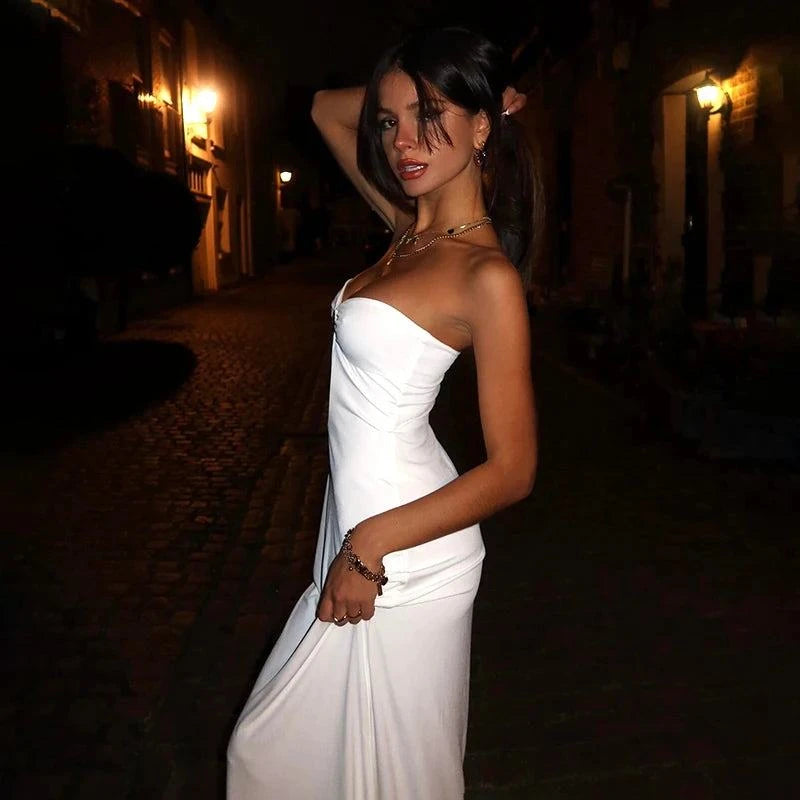 Sexy Strapless Cut Out Bodycon