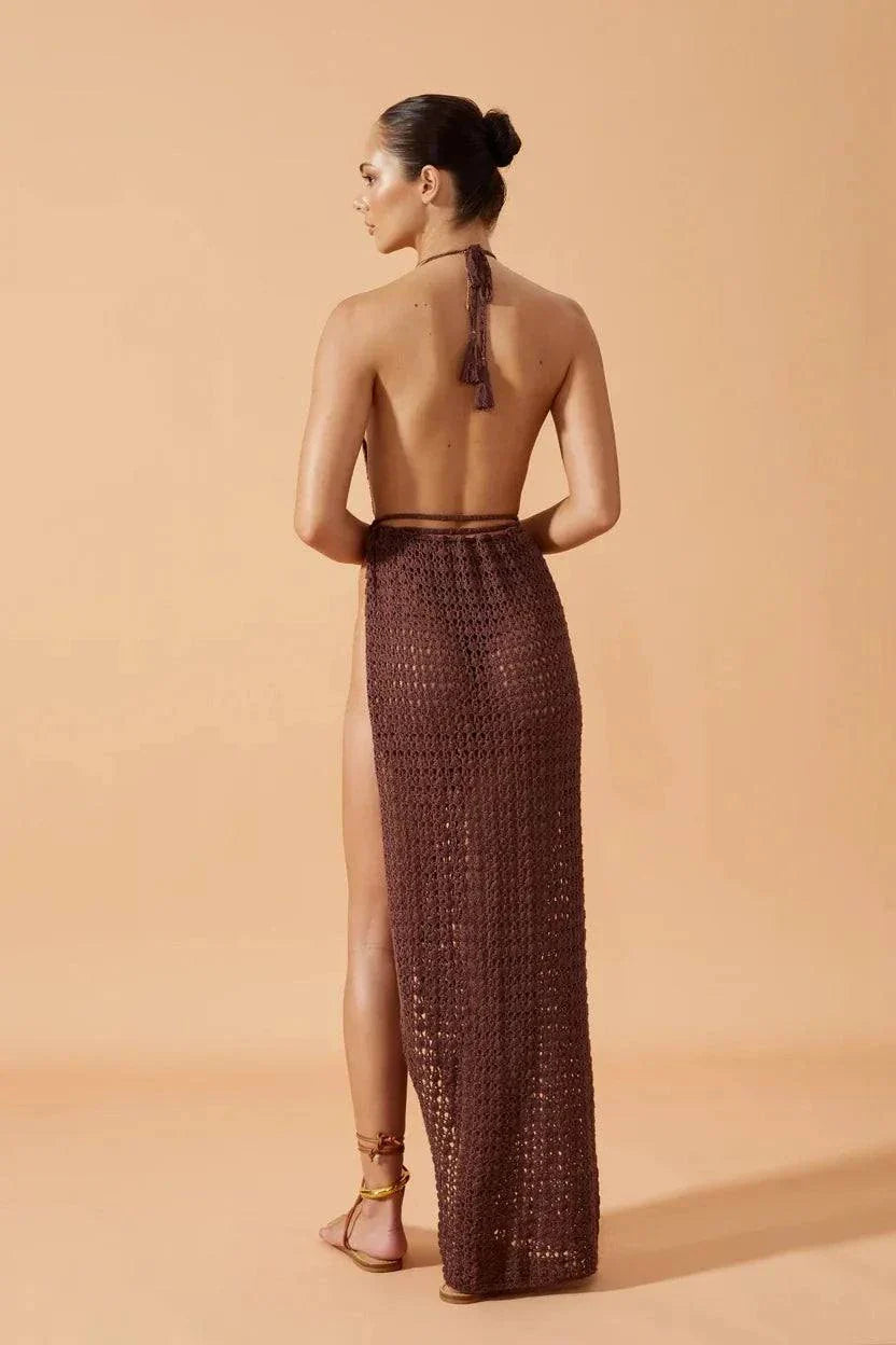 Sexy Deep V Neck Backless Knit